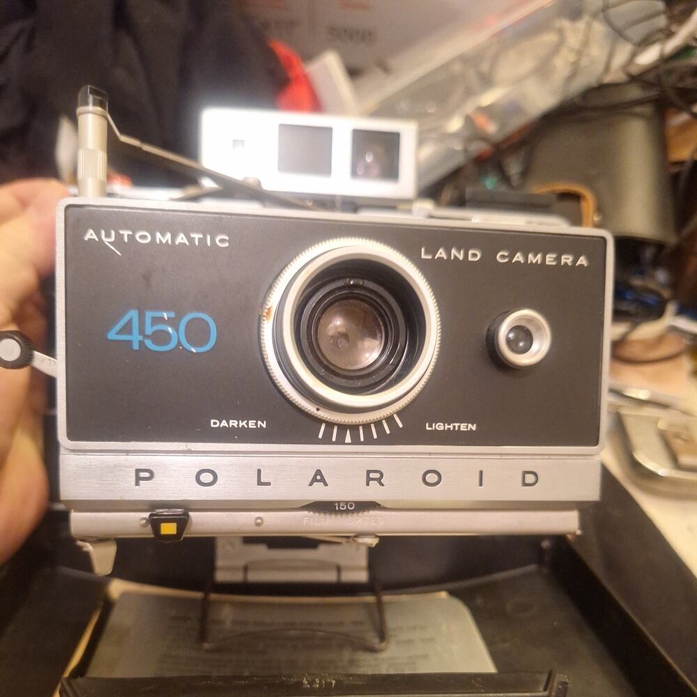 Vintage Polaroid Automatic Land Camera 450 Instant Camera. GE1